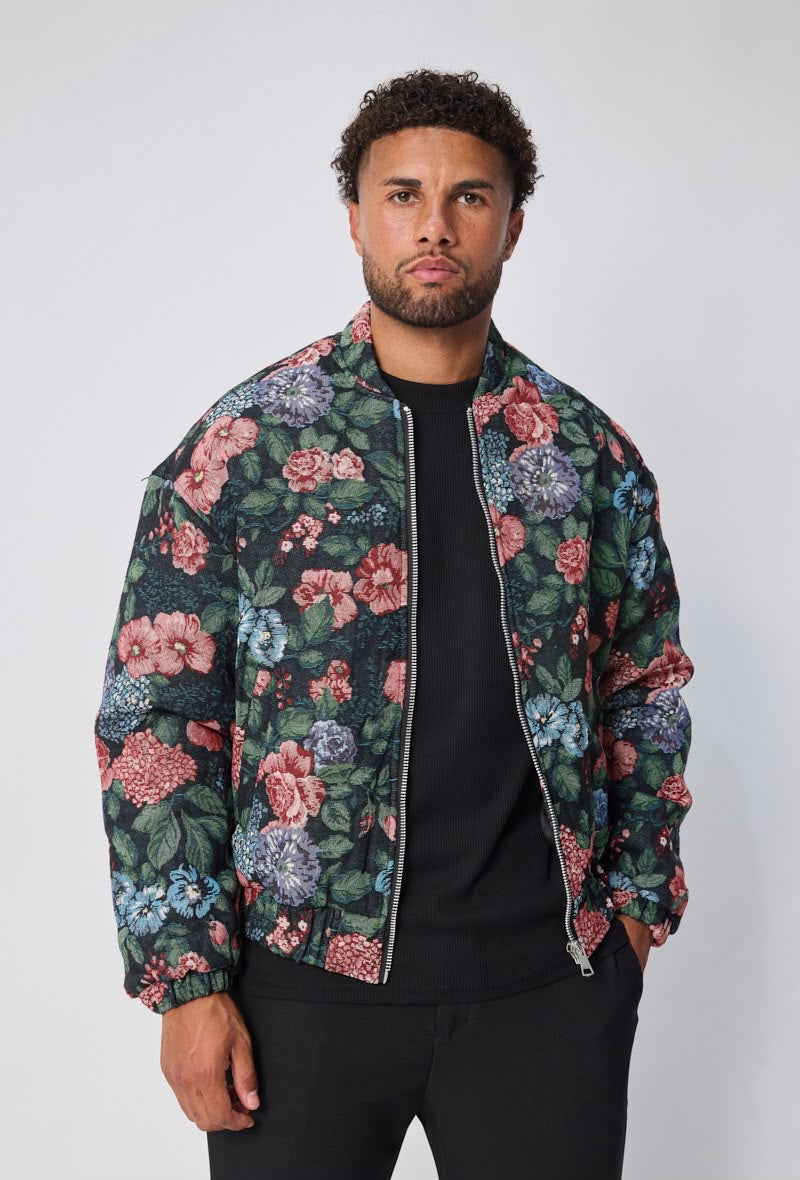 Veste Noir-fleur frilivin