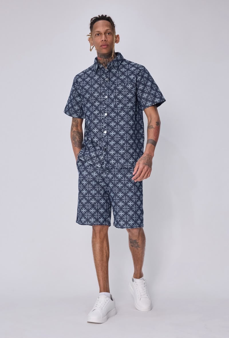 Ensemble chemise-short jeans