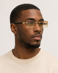 Lunettes marron jaune