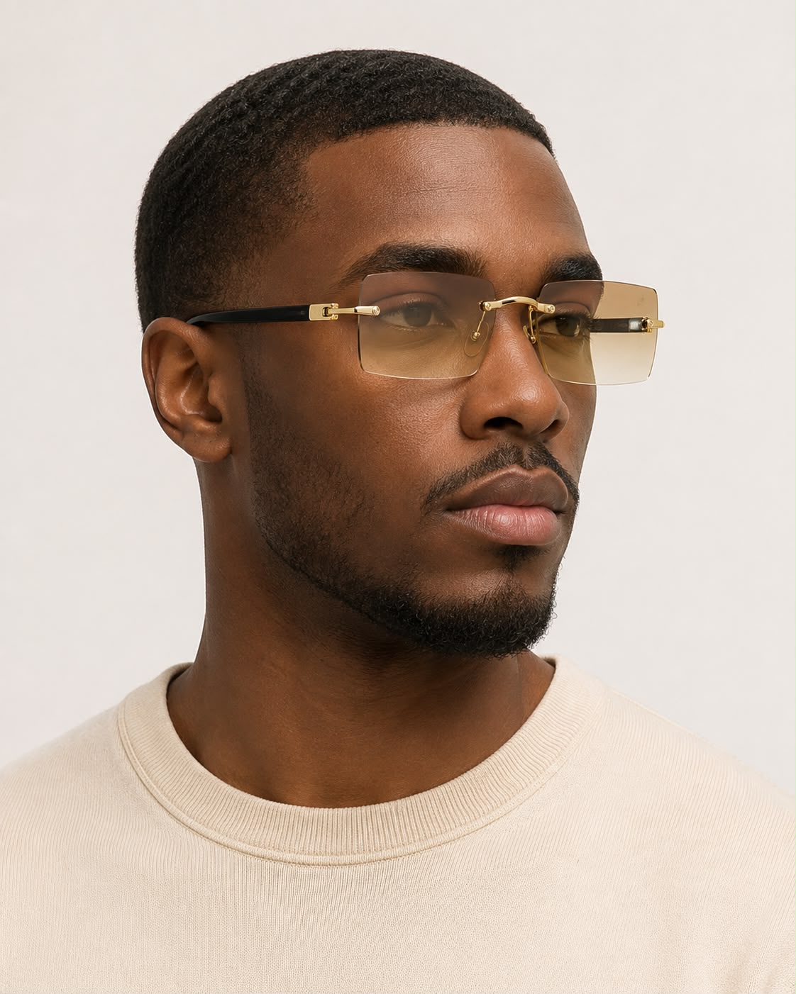 Lunettes marron jaune
