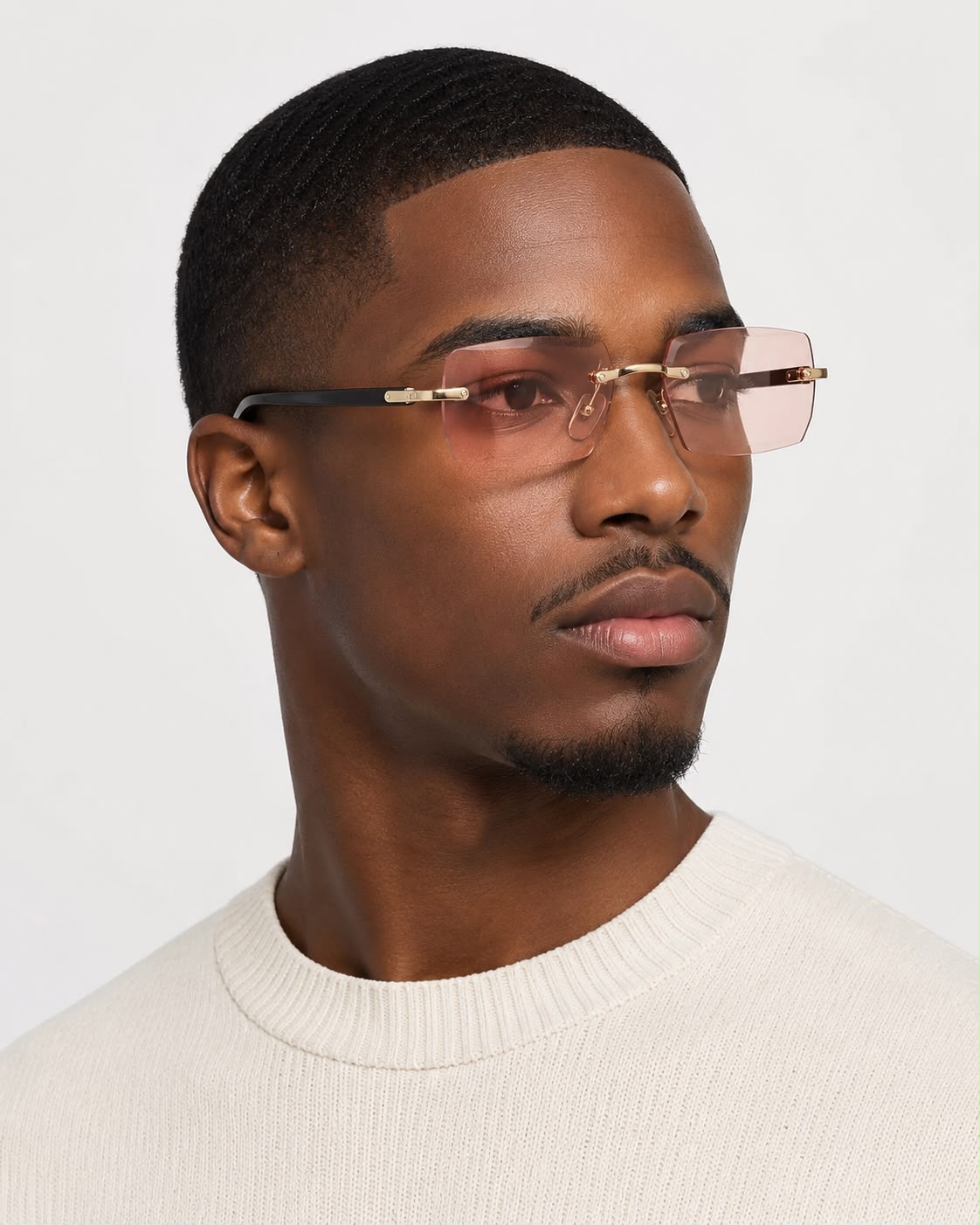 Lunettes rose clair