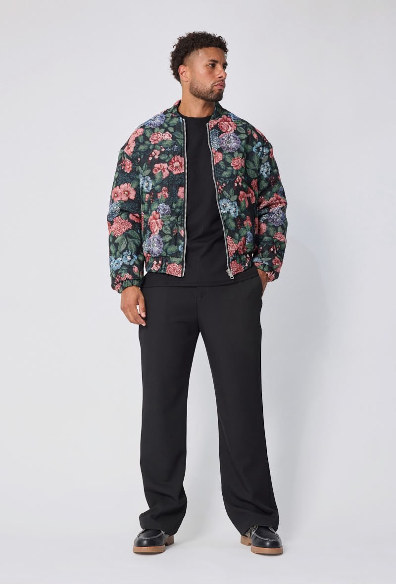 Veste Noir-fleur frilivin