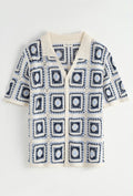Chemise crochet motifs carrés