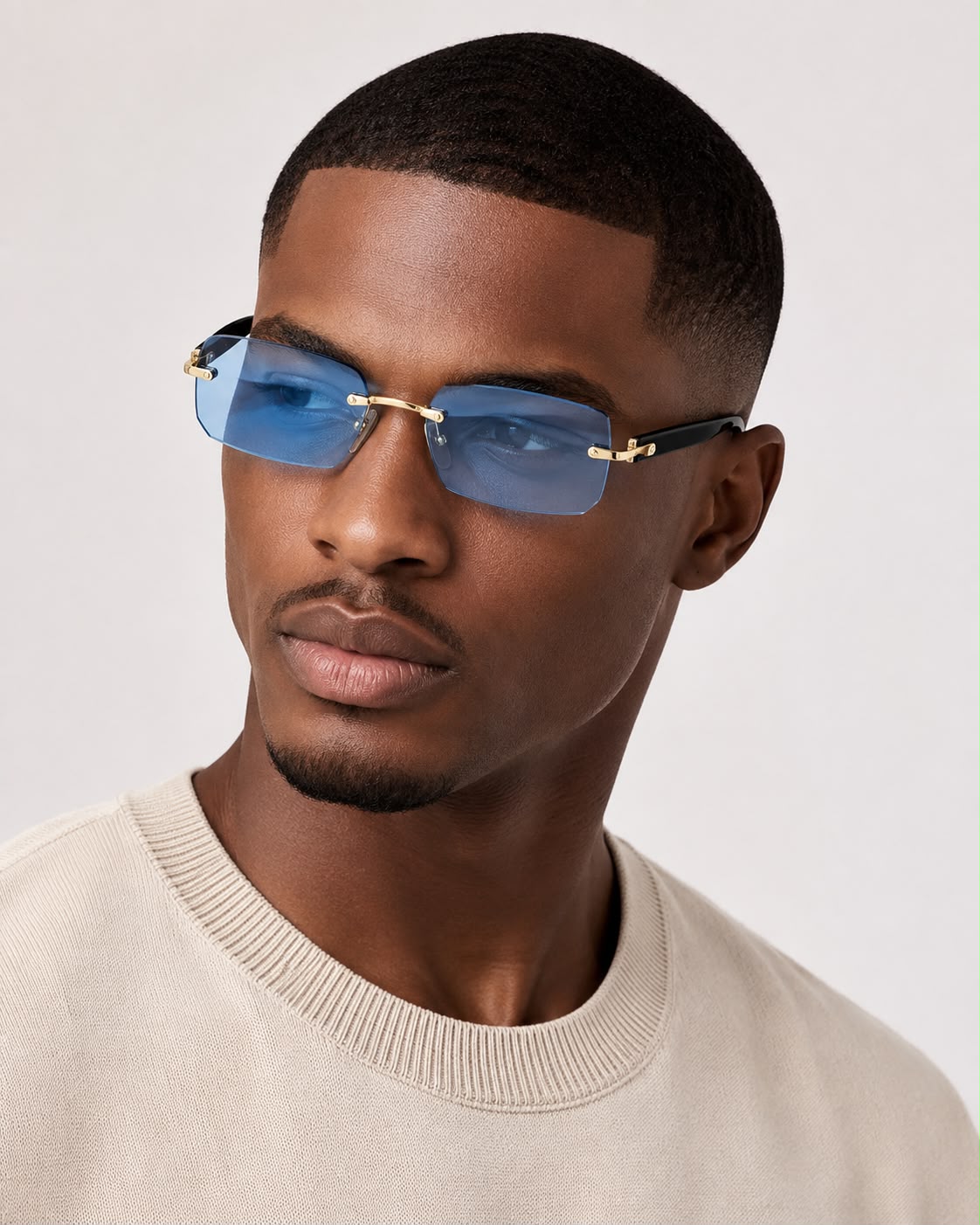 Lunettes bleu