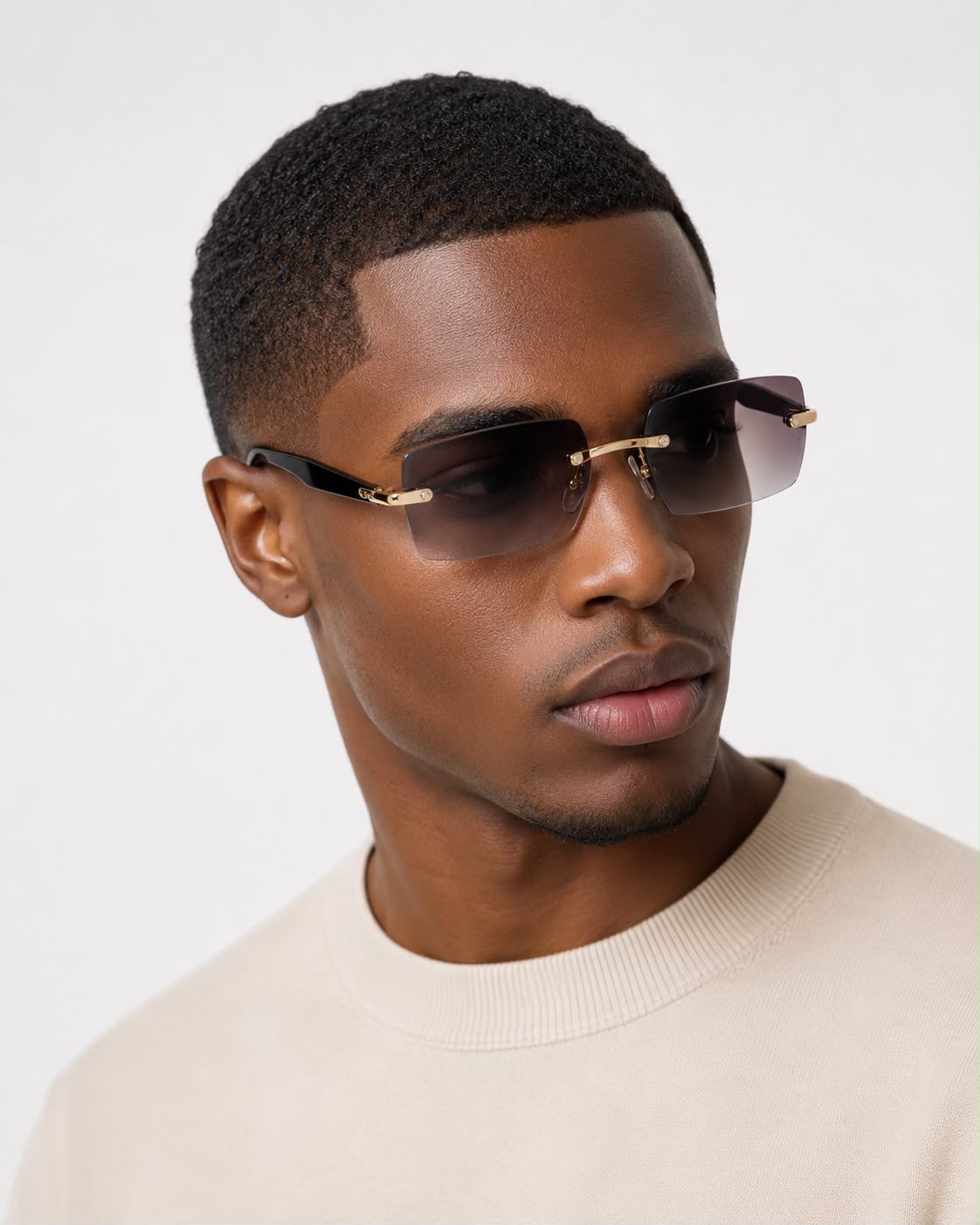Lunettes noir clair