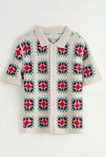 Chemise crochet motifs carrés