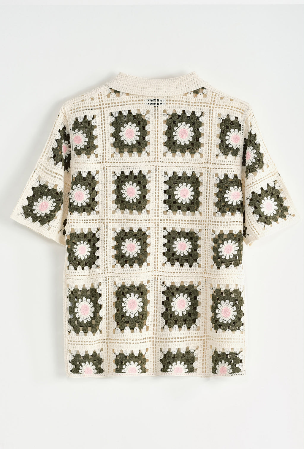 Chemise crochet motifs carrés