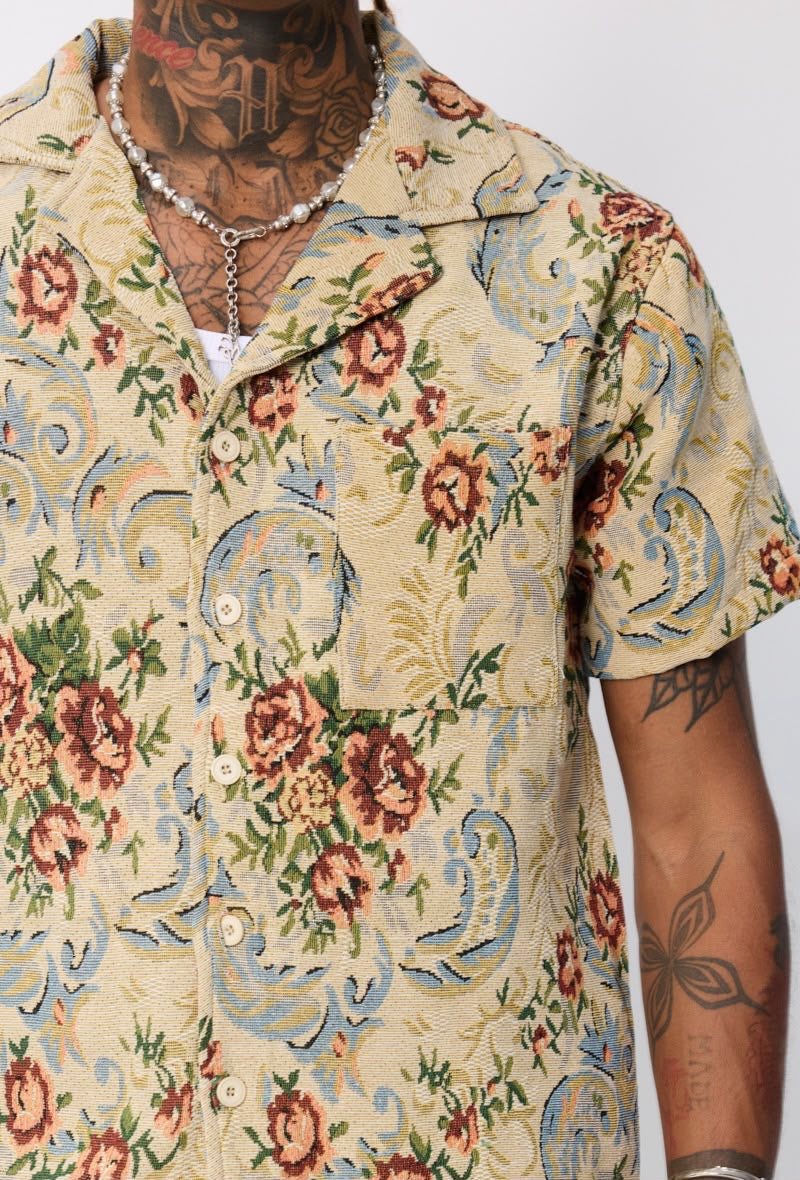 Ensemble chemise/Jeans fleurs