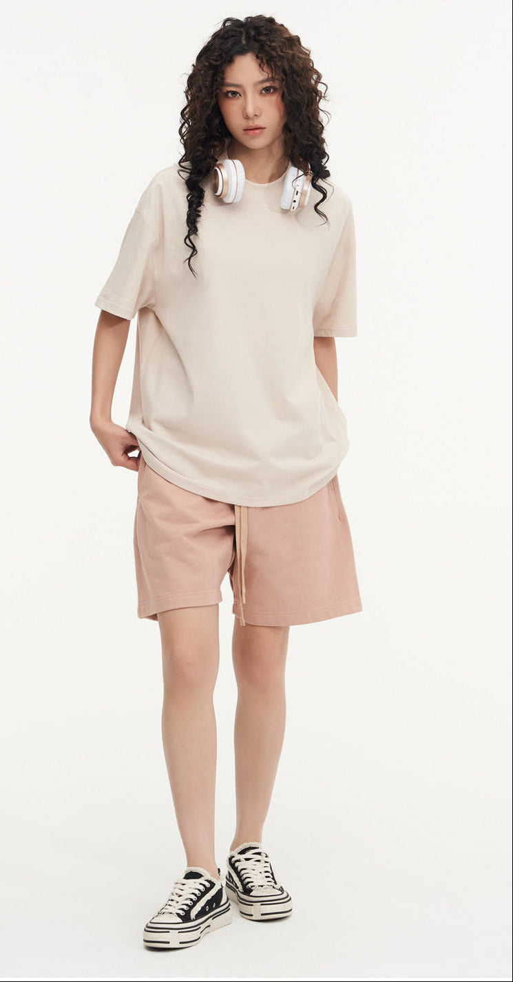 Short coton uni