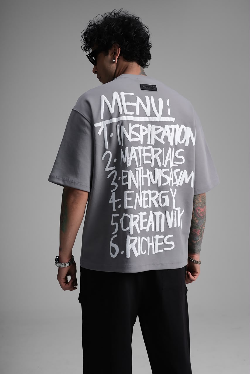 T-shirt Oversize Menu