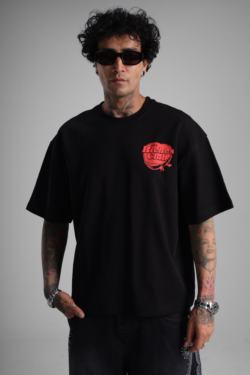 T-shirt Oversize coeur rouge