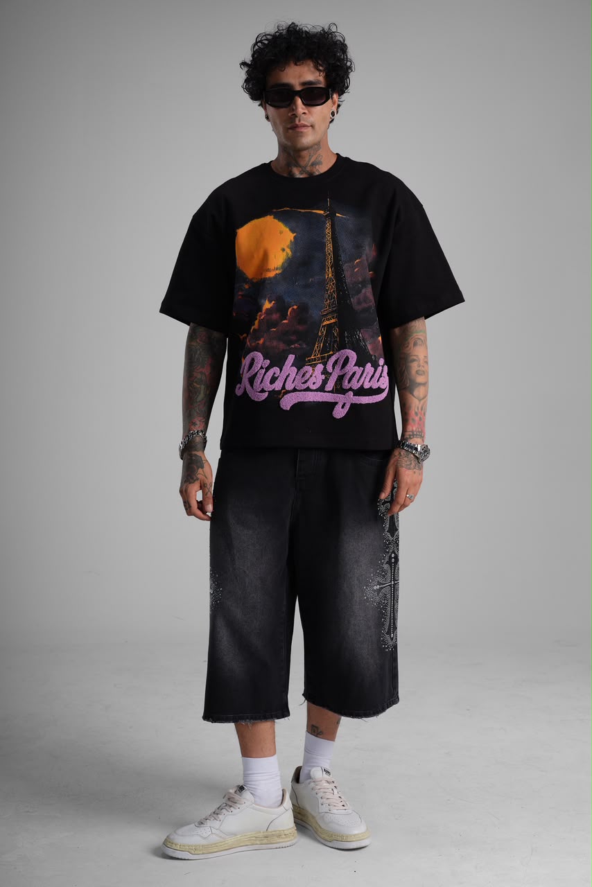 T-shirt Oversize Riches violet