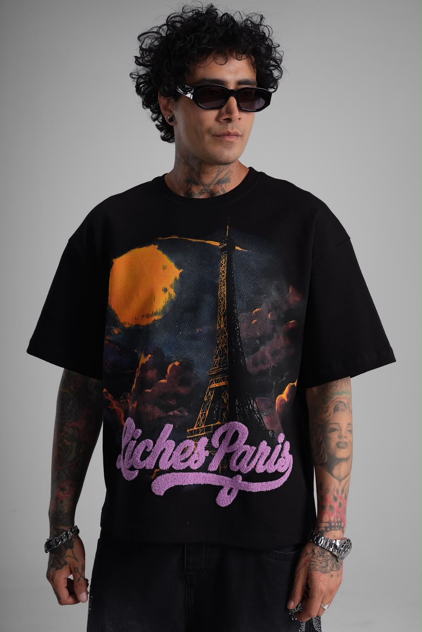 T-shirt Oversize Riches violet