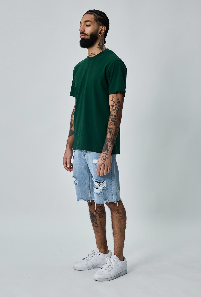 Short jeans Bleu