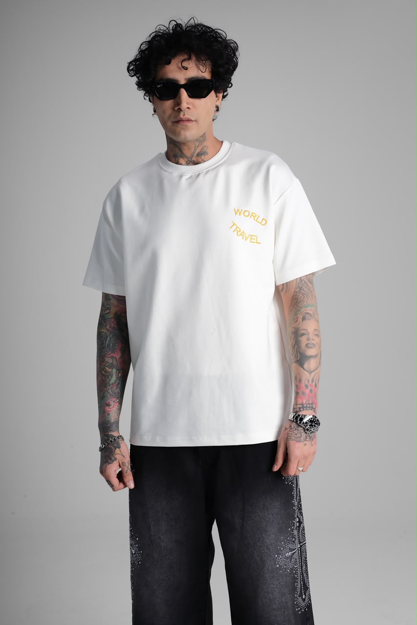 T-shirt Oversize World travel