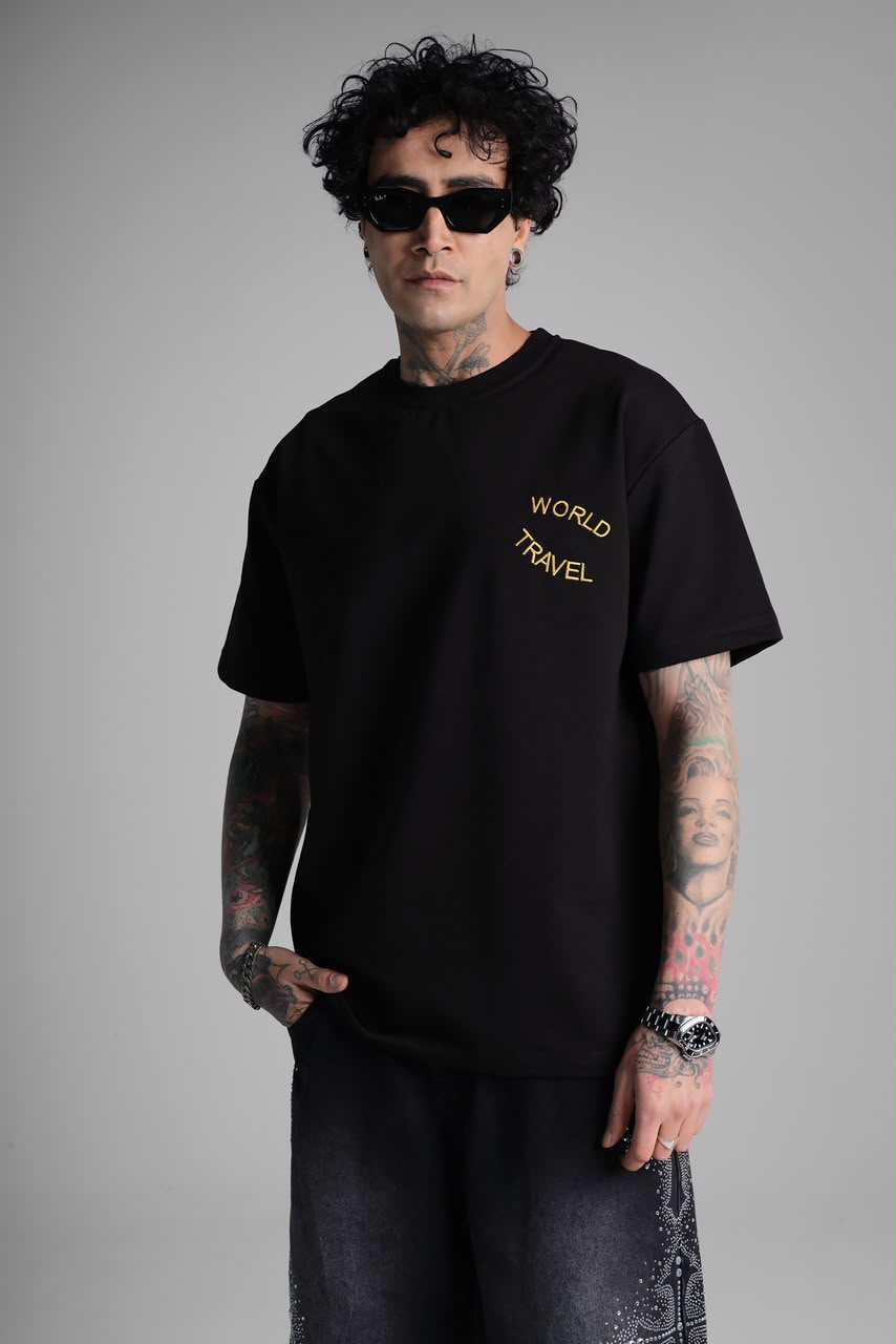 T-shirt Oversize World travel