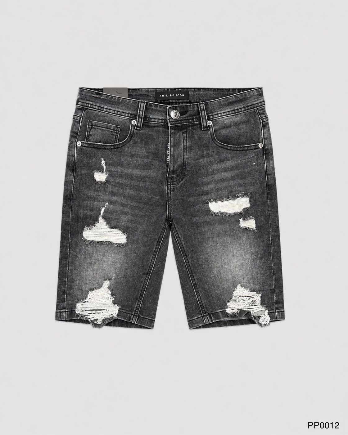 Short jeans gris 3