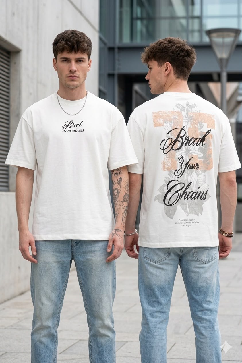 T-shirt Oversize Break your chains