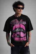 T-shirt oversize Riches rose