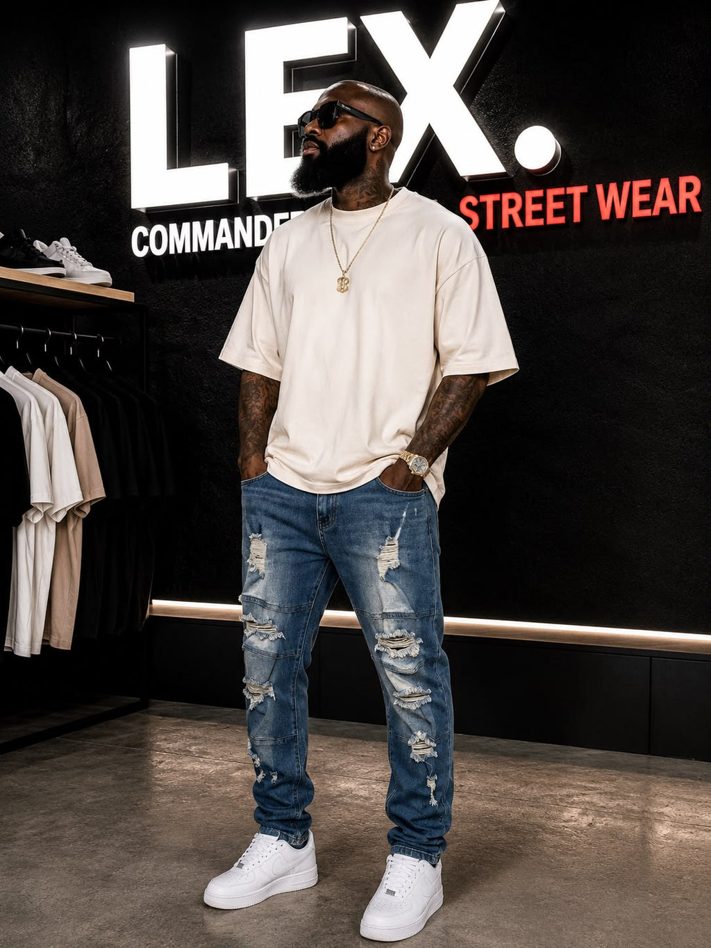 Jeans bleu marine