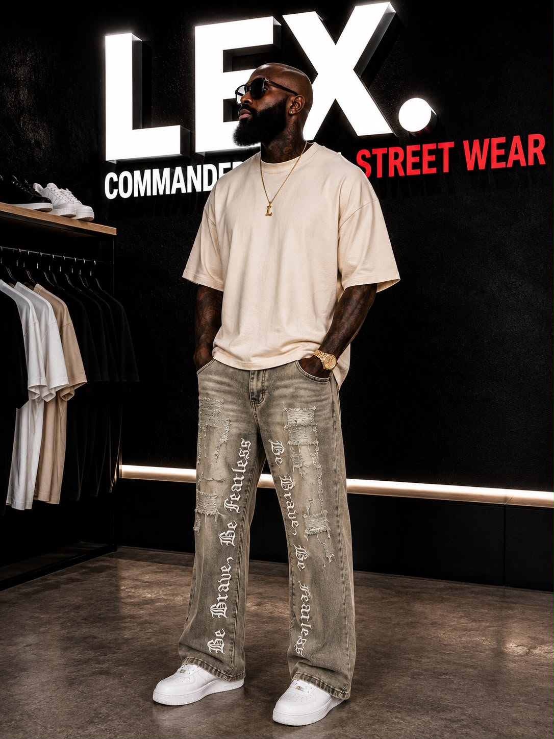 Jeans gris