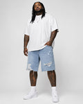 Short jeans bleu clair