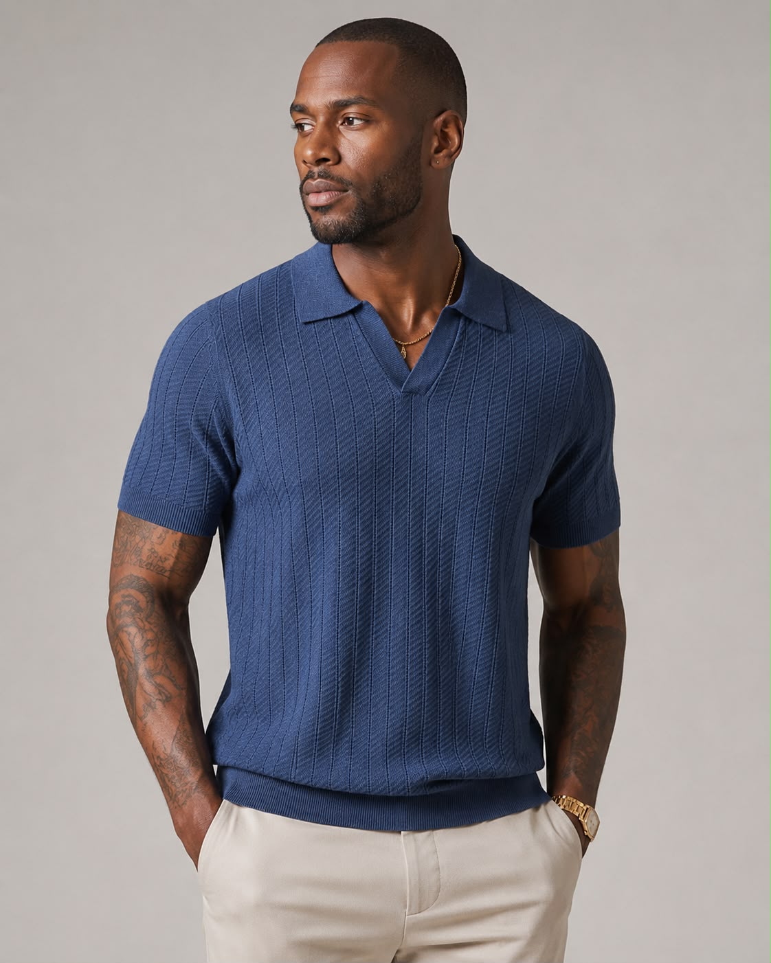 Polo col V