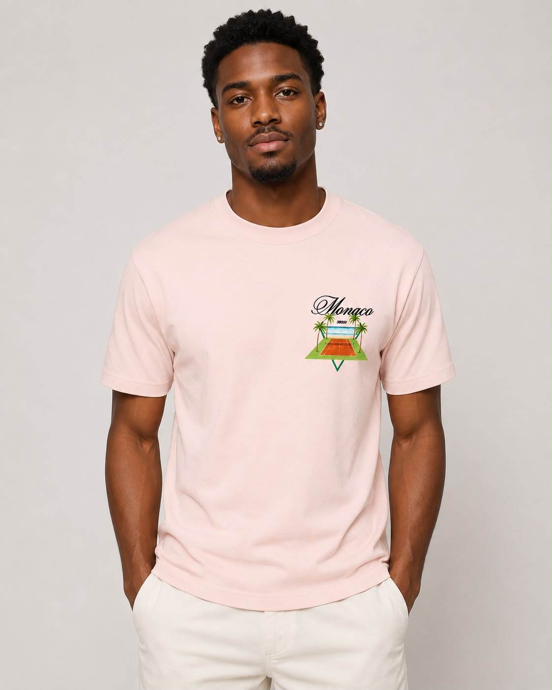 t-shirt Monaco rose