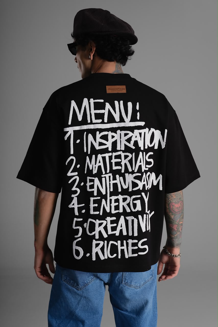 T-shirt Oversize Menu