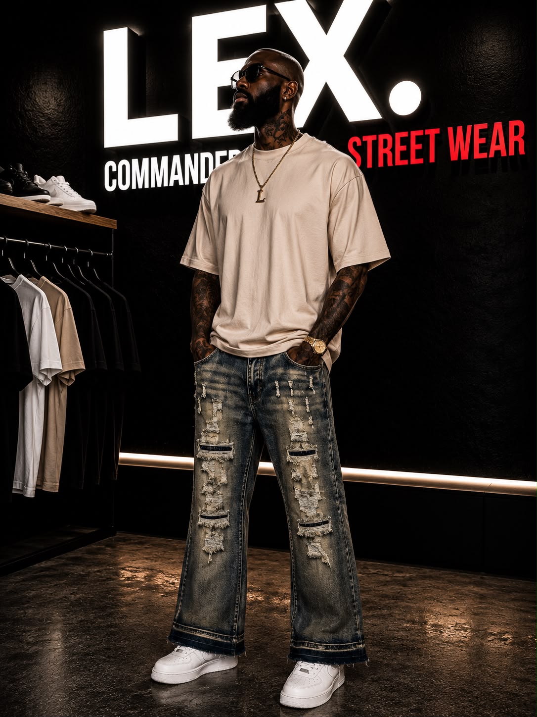 Jeans bleu marine
