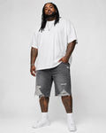 Short jeans gris