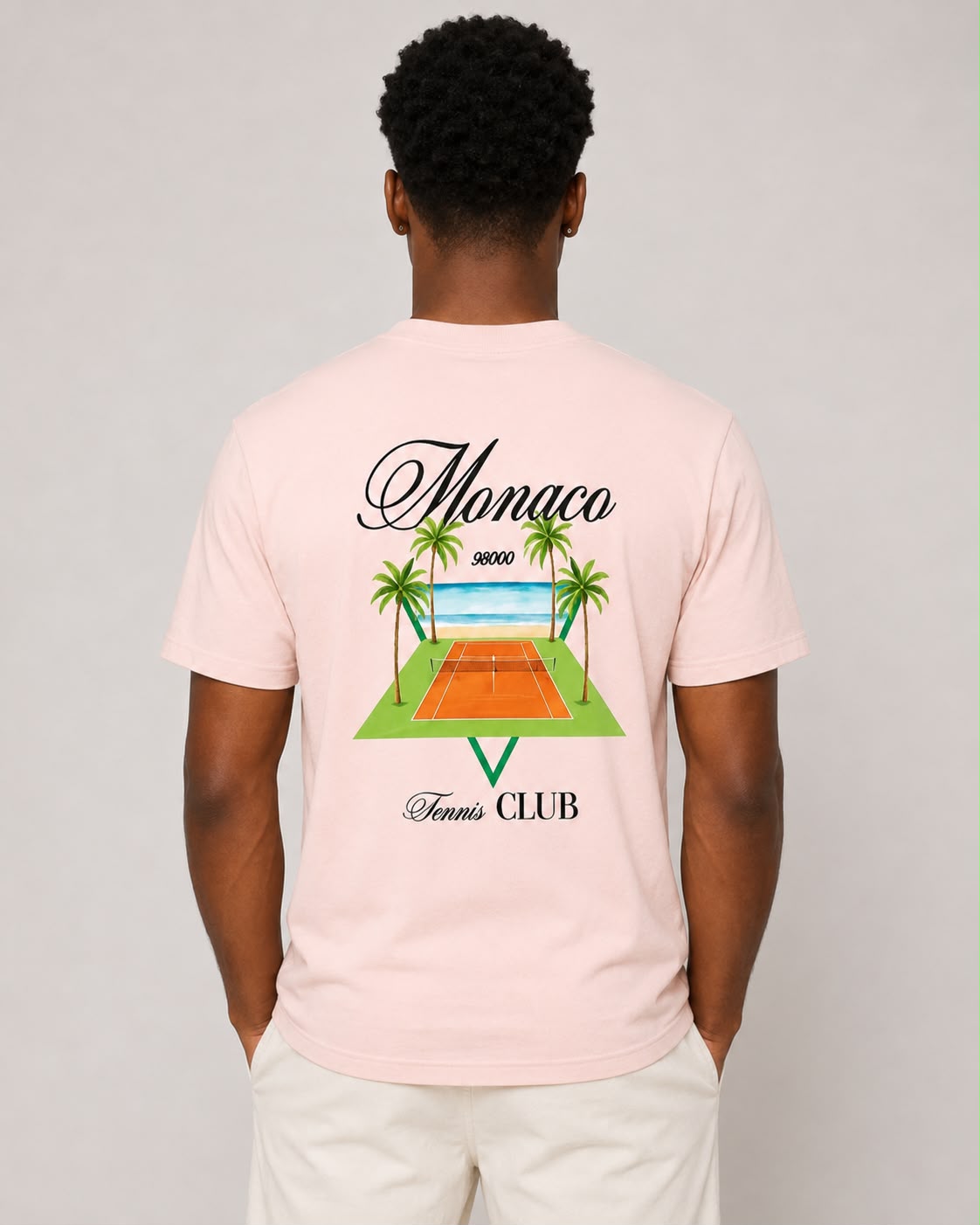 t-shirt Monaco rose